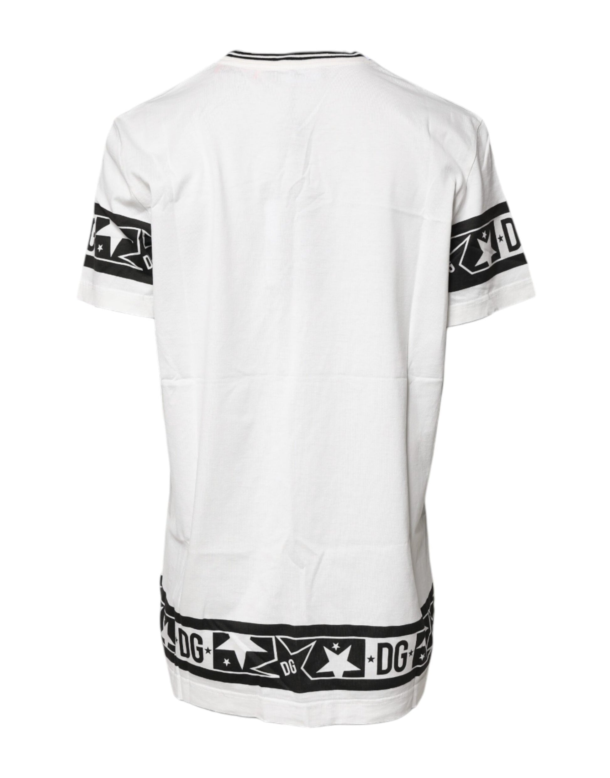Dolce & Gabbana White #DGMillennials Cotton Crewneck T-shirt Dolce & Gabbana