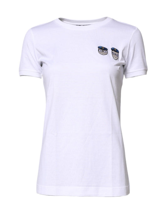 Dolce & Gabbana White #DGFamily Cotton Crew Neck T-shirt Dolce & Gabbana