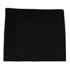 Dolce & Gabbana Black Cashmere Knitted Square Handkerchief Scarf - Eljoys Fashion 