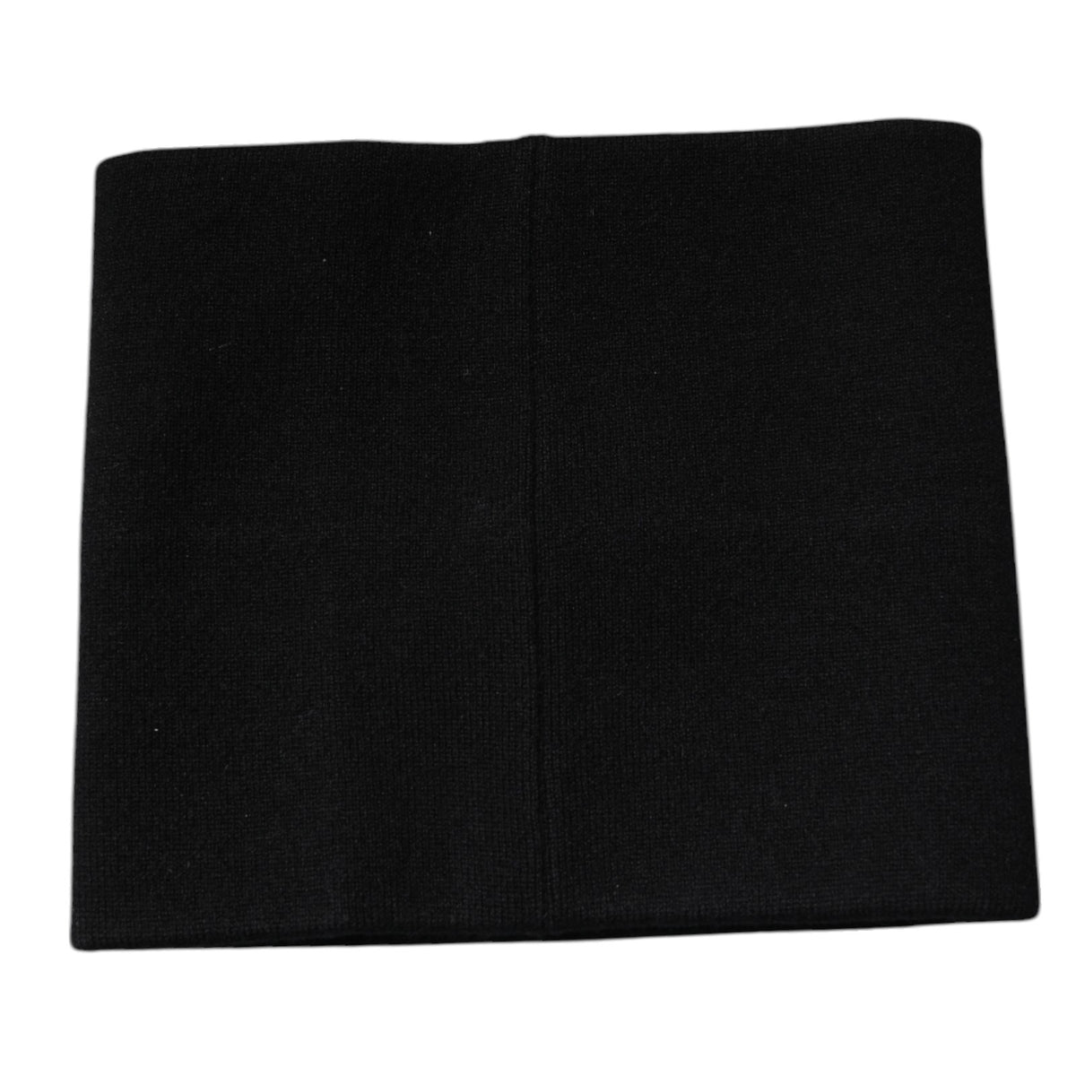 Dolce & Gabbana Black Cashmere Knitted Square Handkerchief Scarf - Eljoys Fashion 