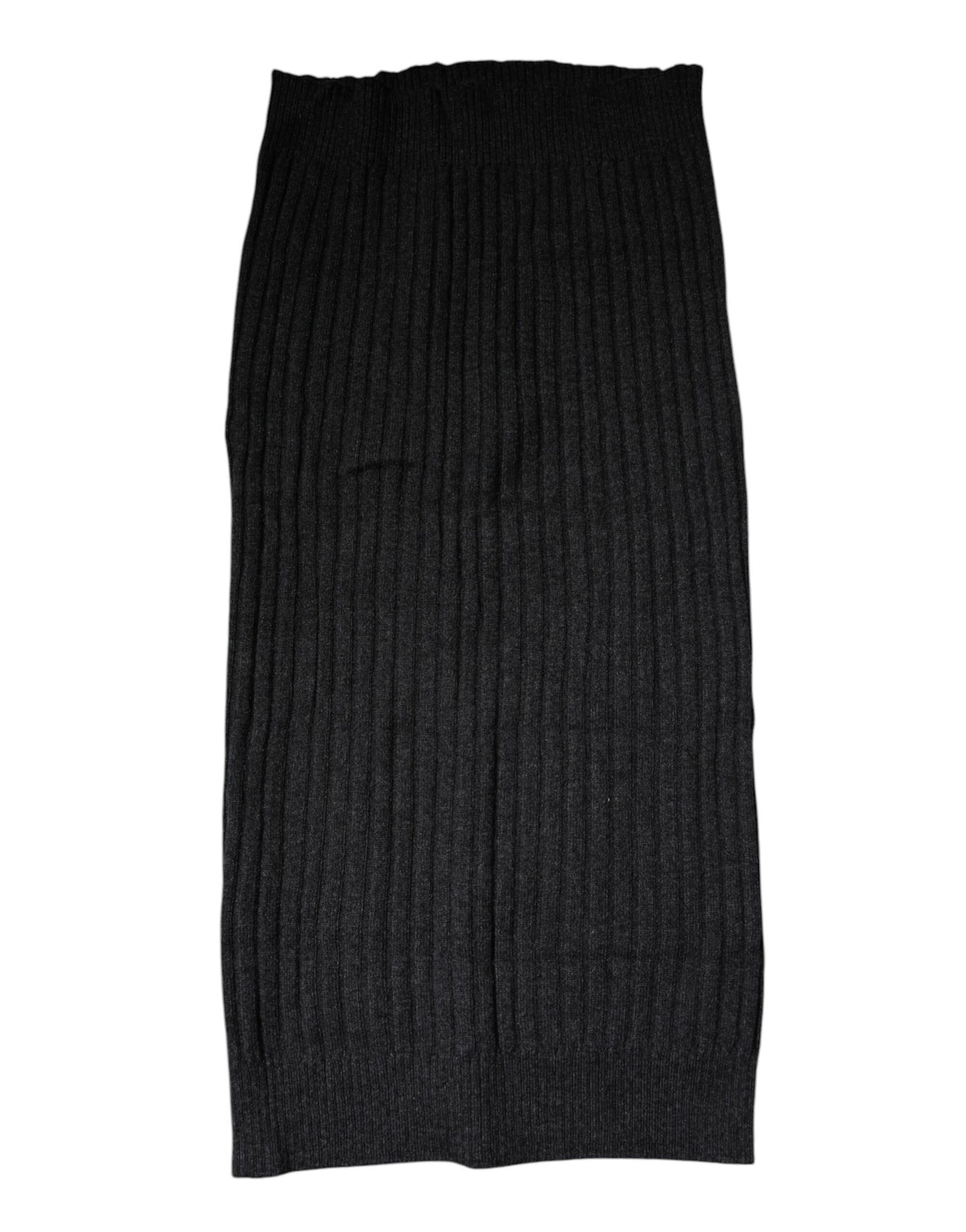 Dolce & Gabbana Black Cashmere Knitted Neck Warmer Foulard Scarf - Eljoys Fashion 