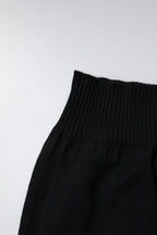 Dolce & Gabbana Black Cashmere Knitted Neck Warmer Foulard Scarf - Eljoys Fashion 
