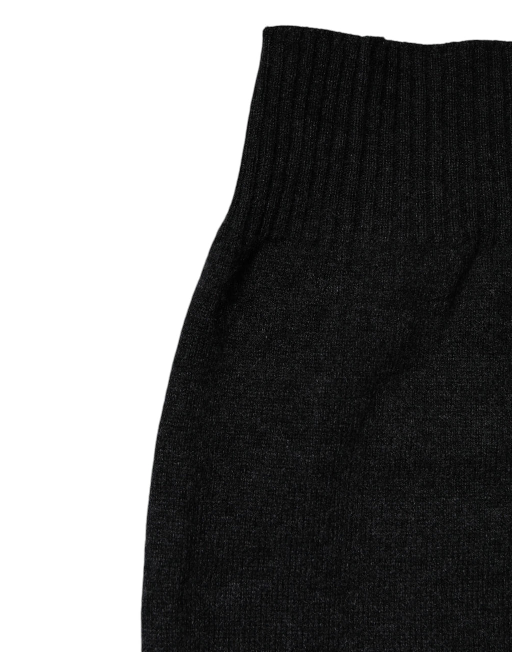Dolce & Gabbana Black Cashmere Knitted Neck Warmer Foulard Scarf - Eljoys Fashion 