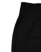 Dolce & Gabbana Black Cashmere Knitted Neck Warmer Foulard Scarf - Eljoys Fashion 
