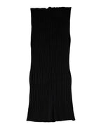 Dolce & Gabbana Black Cashmere Knitted Neck Warmer Foulard Scarf - Eljoys Fashion 