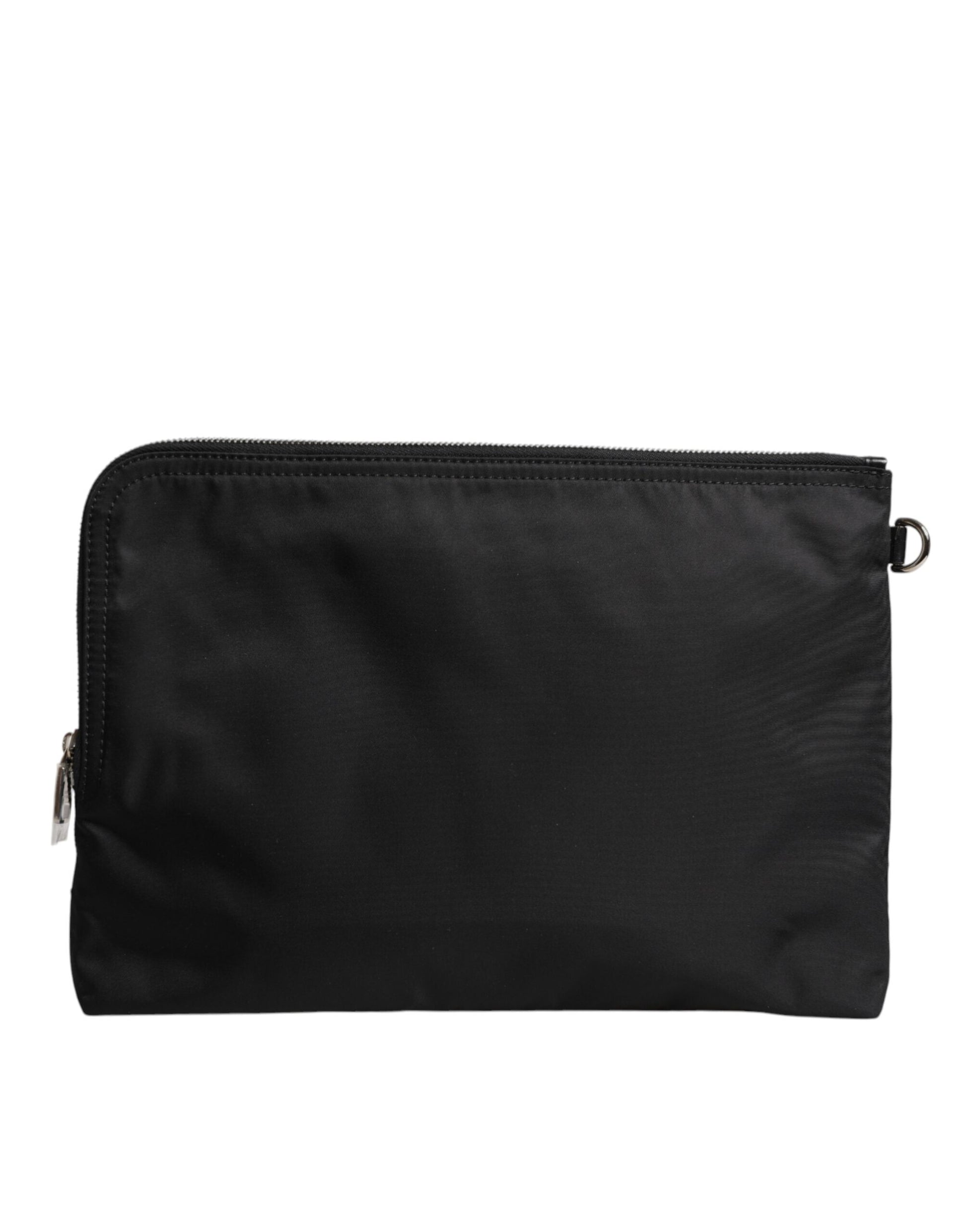 Dolce & Gabbana Black DG Milano Print Nylon Pouch Clutch Bag Dolce & Gabbana