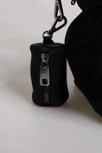 Dolce & Gabbana Black Shoulder Strap Pet Carry Logo Plaque Bag