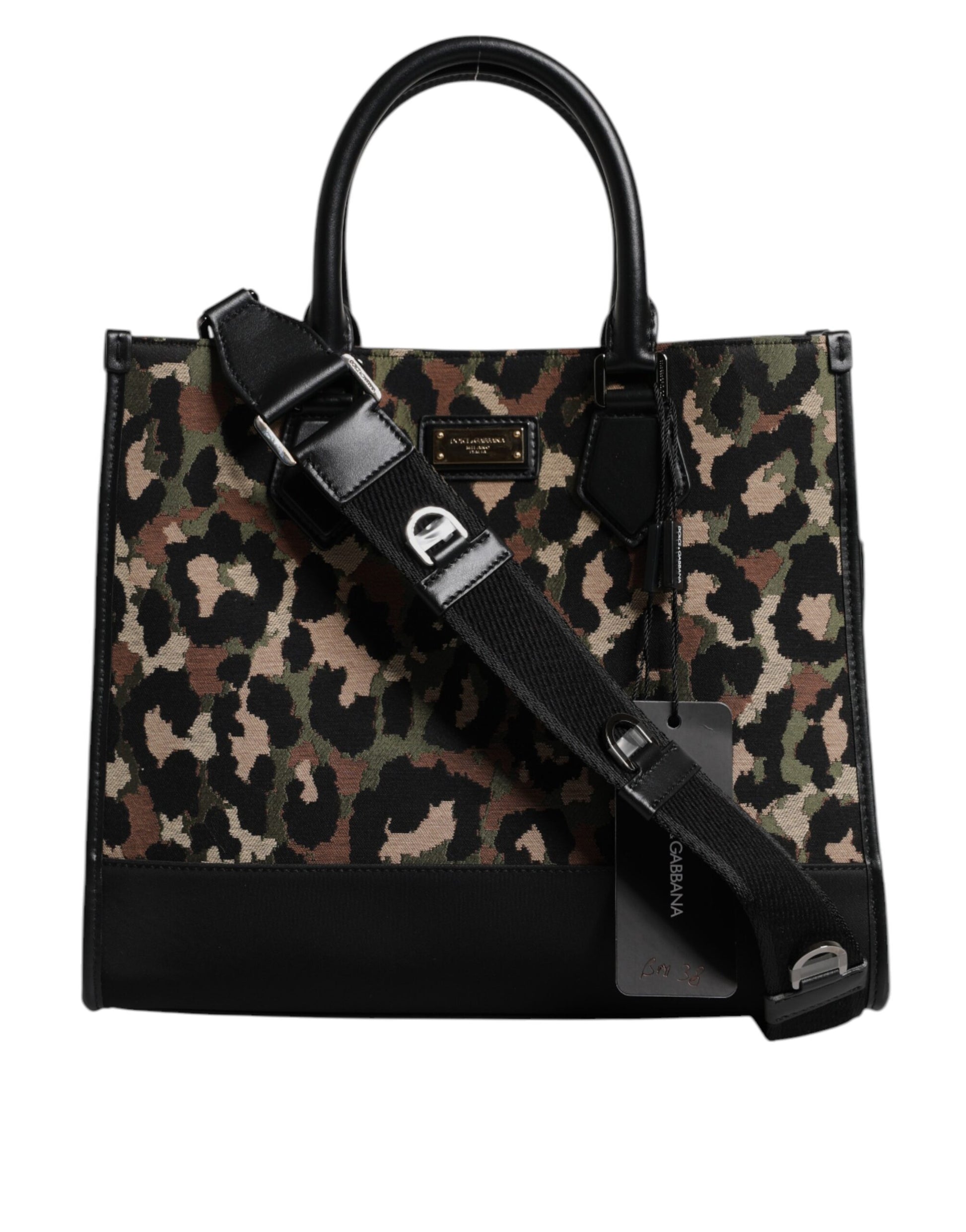 Dolce & Gabbana Multicolor Leopard Shopping Tote Shoulder Bag Dolce & Gabbana