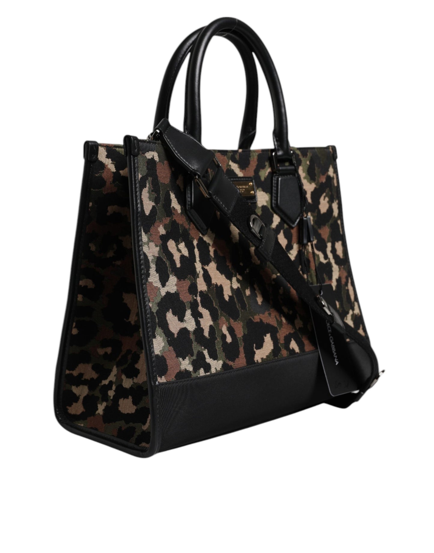 Dolce & Gabbana Multicolor Leopard Shopping Tote Shoulder Bag Dolce & Gabbana