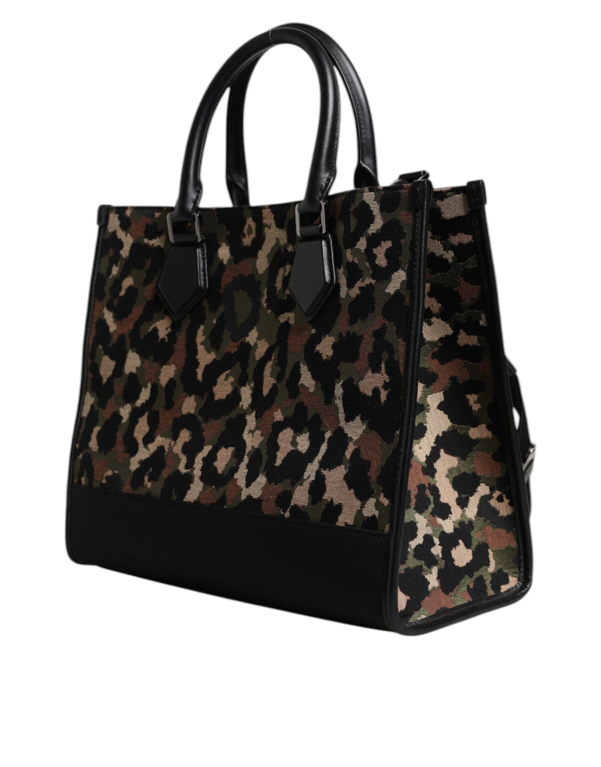 Dolce & Gabbana Multicolor Leopard Shopping Tote Shoulder Bag Dolce & Gabbana