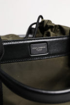 Dolce & Gabbana Military Green Nylon Shoulder Strap Tote Bag
