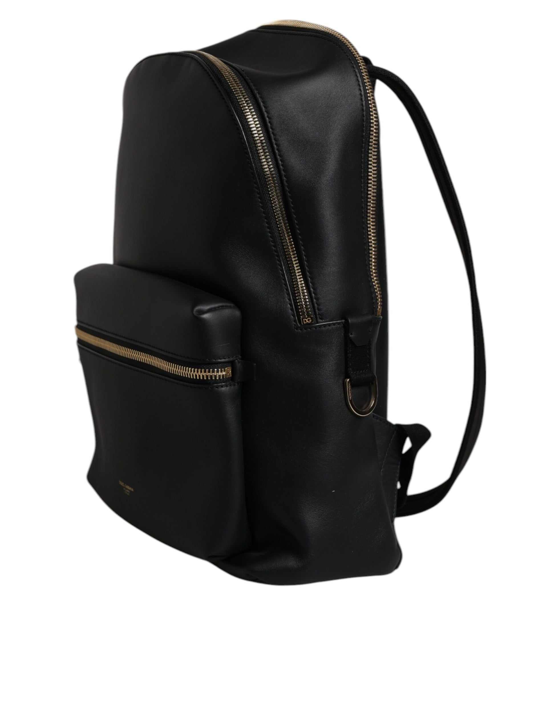 Dolce & Gabbana Black DG Leather Logo Print Travel Back Pack Bag Dolce & Gabbana