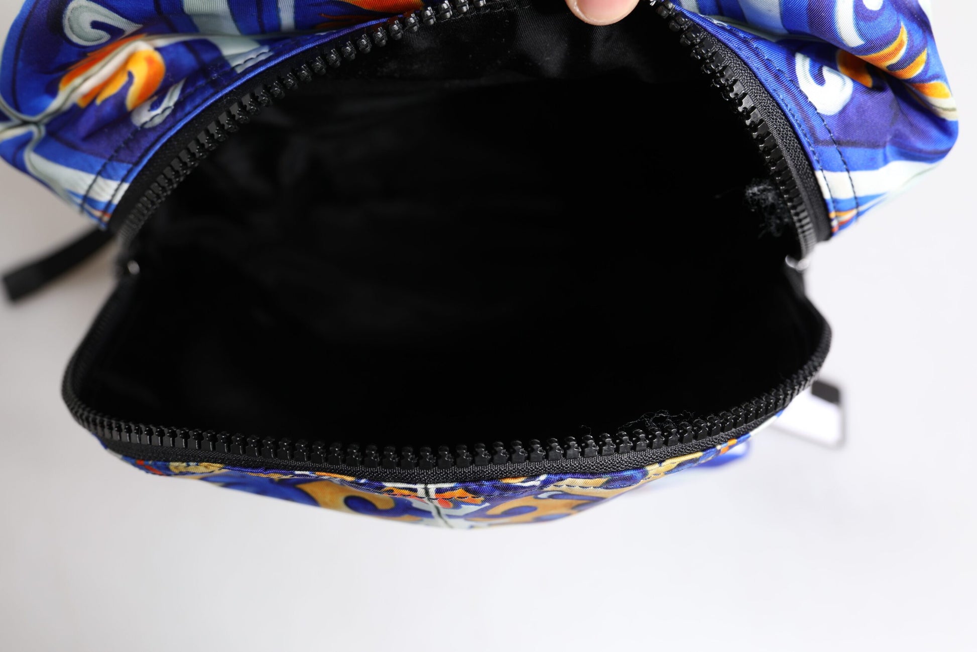 Dolce & Gabbana Multicolor Majolica Print Nylon Travel Backpack Bag Dolce & Gabbana