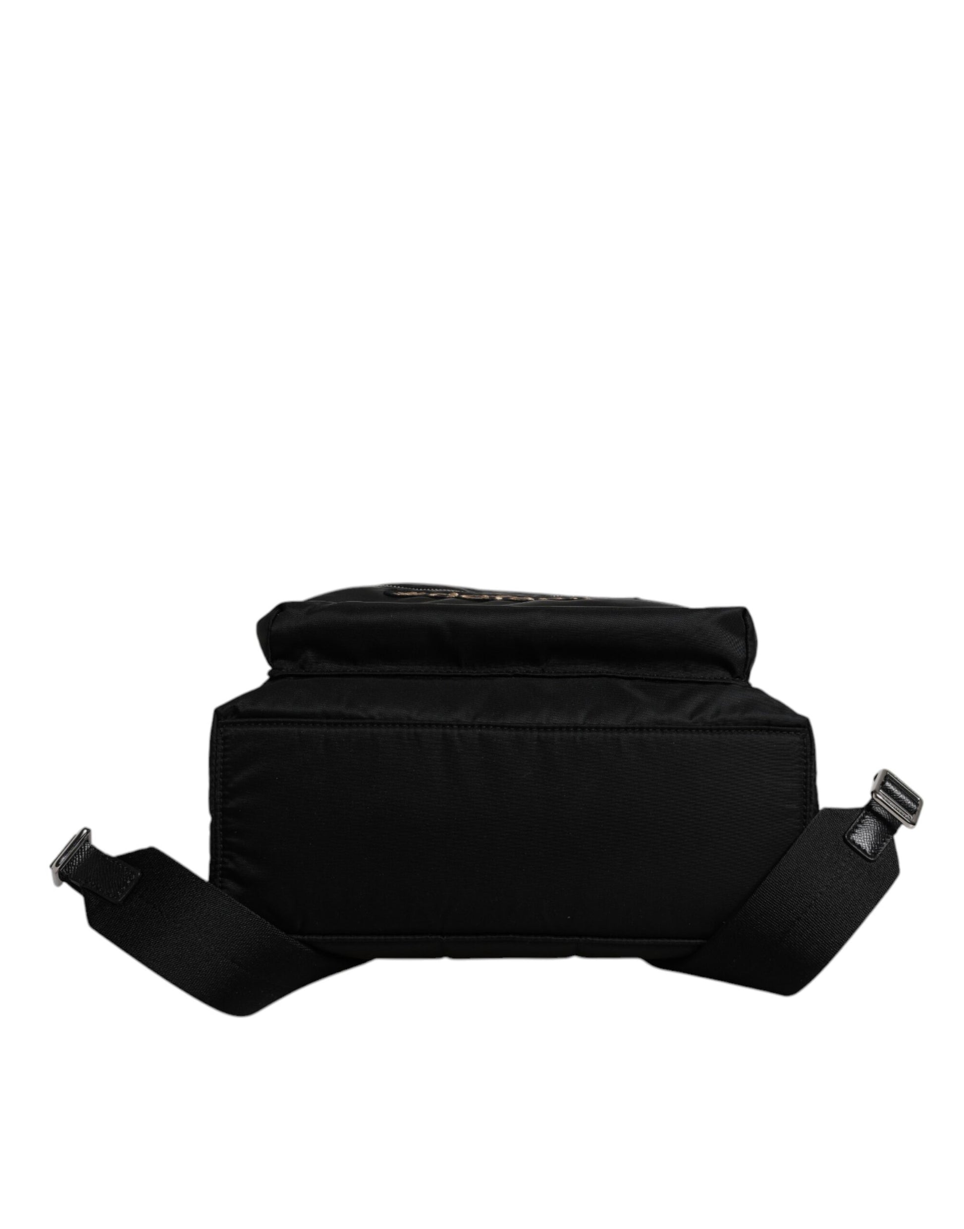 Dolce & Gabbana Black Nylon #DGFAMILY Embellished Backpack VULCANO Bag Dolce & Gabbana