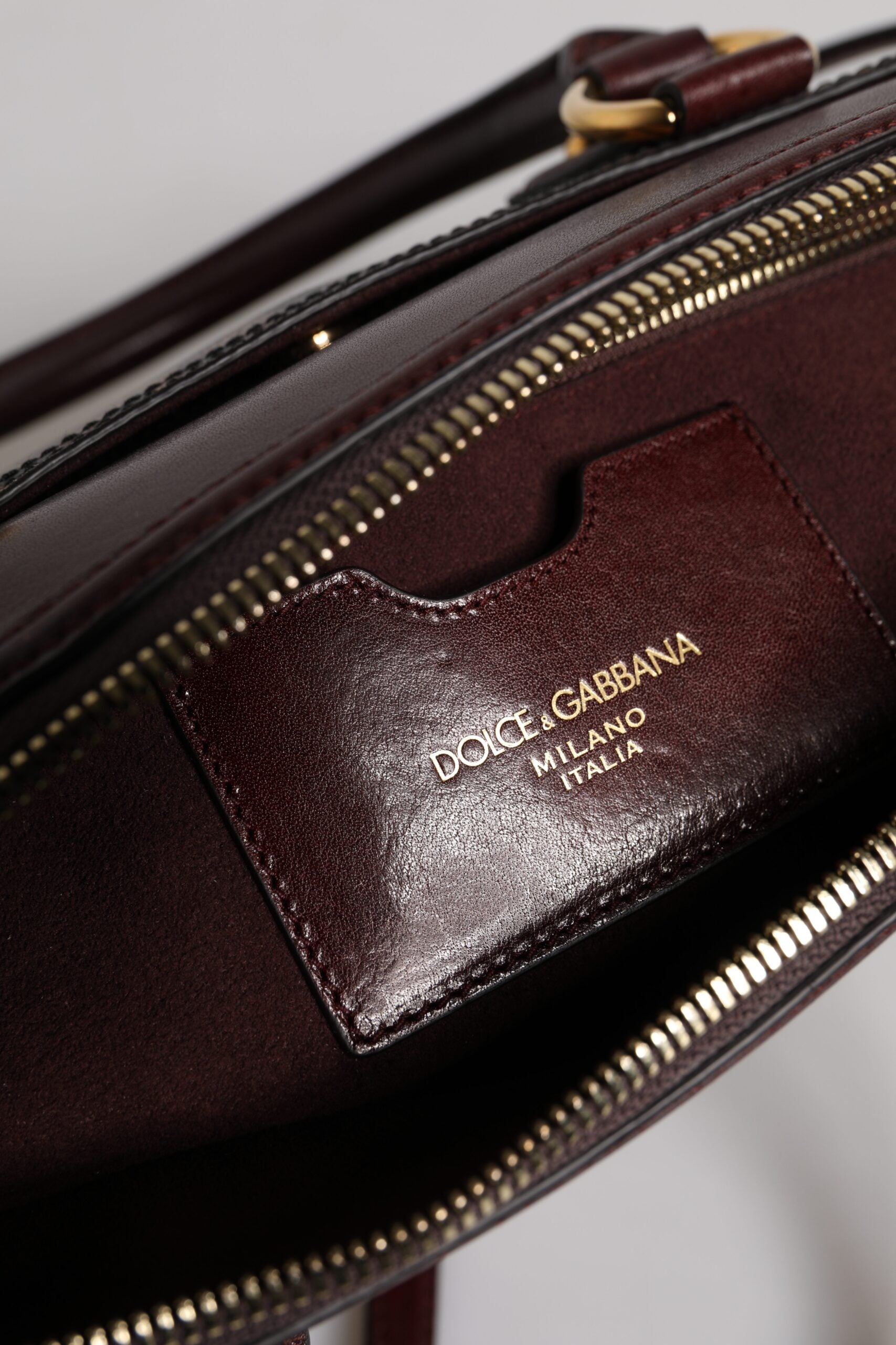 Dolce & Gabbana Brown Leopard Leather Shoulder Strap Duffle Bag Dolce & Gabbana