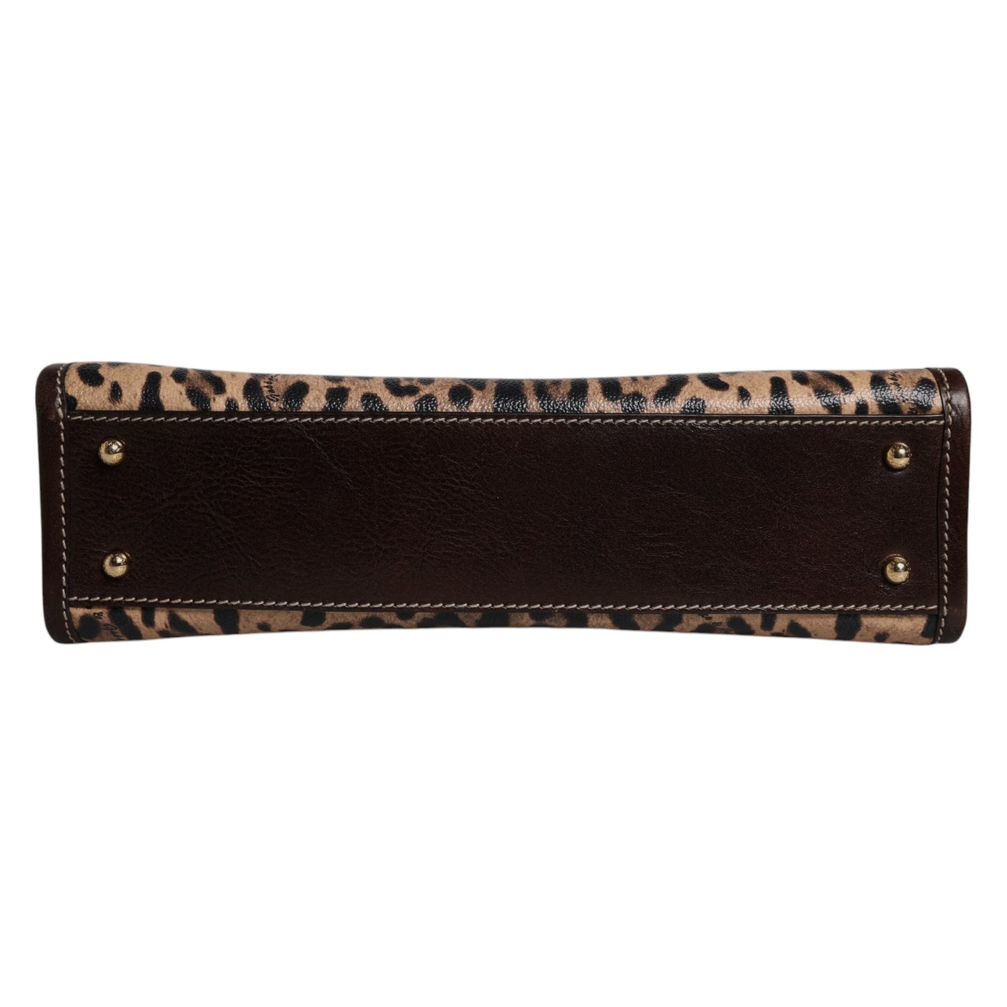 Dolce & Gabbana Brown Leopard Leather Shoulder Strap Tote Bag Dolce & Gabbana