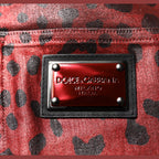 Dolce & Gabbana Red Leopard Cotton Straight Men Denim Jeans