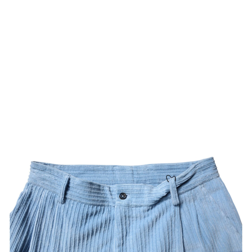 Dolce & Gabbana Light Blue Corduroy Cotton Skinny Denim Jeans