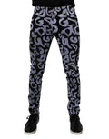 Dolce & Gabbana Black Logo Monogram Cotton Skinny Denim Jeans - Eljoys Fashion 
