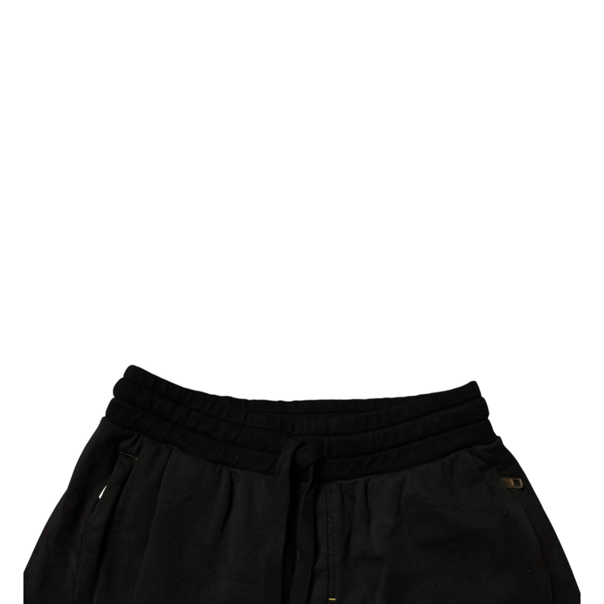 Dolce & Gabbana Black Cotton Sweatshorts Men Bermuda Shorts Dolce & Gabbana