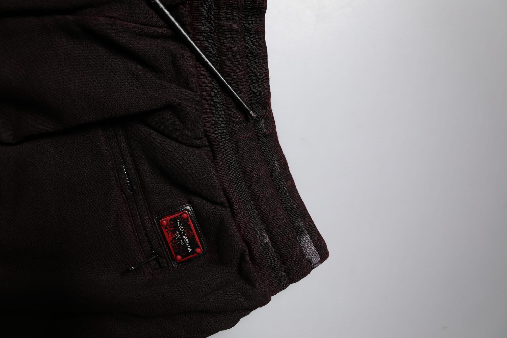 Dolce & Gabbana Maroon Cotton Logo Plaque Men Bermuda Shorts Dolce & Gabbana