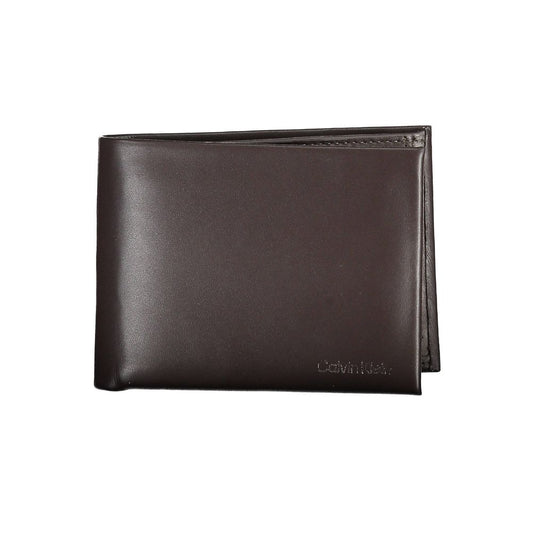 Calvin Klein Brown Leather Men Wallet Calvin Klein