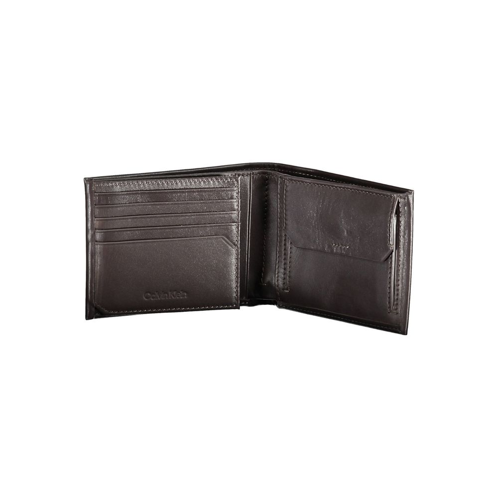 Calvin Klein Brown Leather Men Wallet Calvin Klein