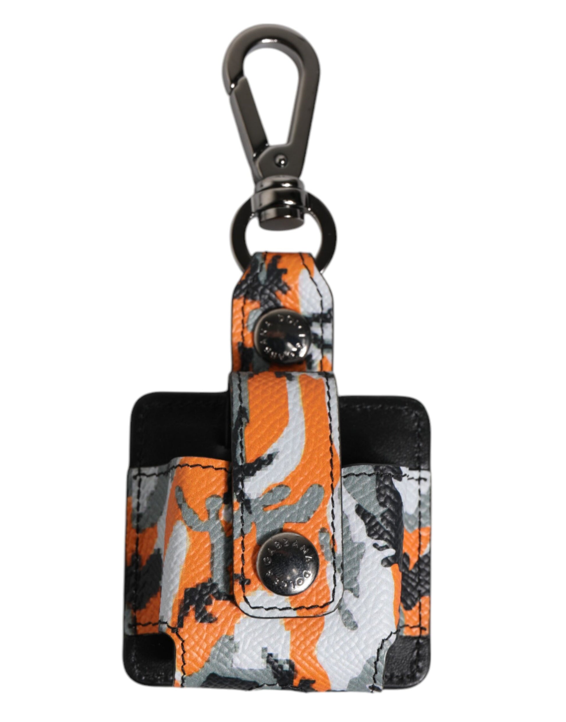 Dolce & Gabbana Multicolor Camouflage Leather Airpods Case Dolce & Gabbana