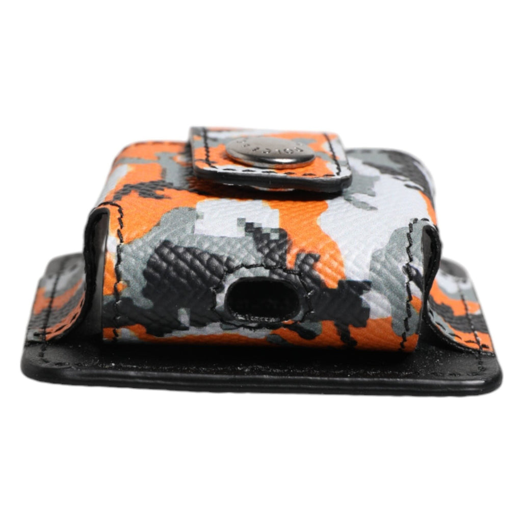 Dolce & Gabbana Multicolor Camouflage Leather Airpods Case