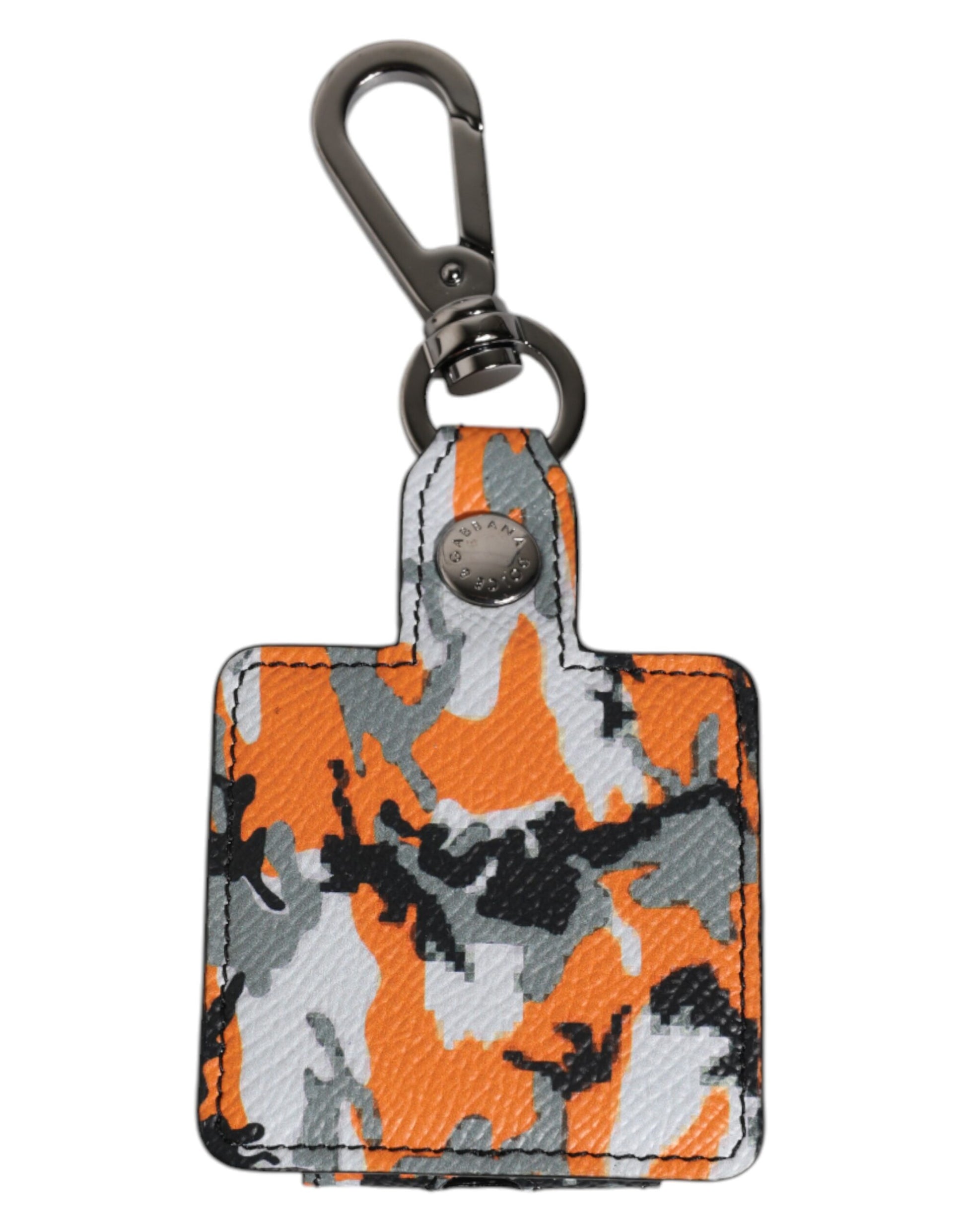 Dolce & Gabbana Multicolor Camouflage Leather Airpods Case Dolce & Gabbana