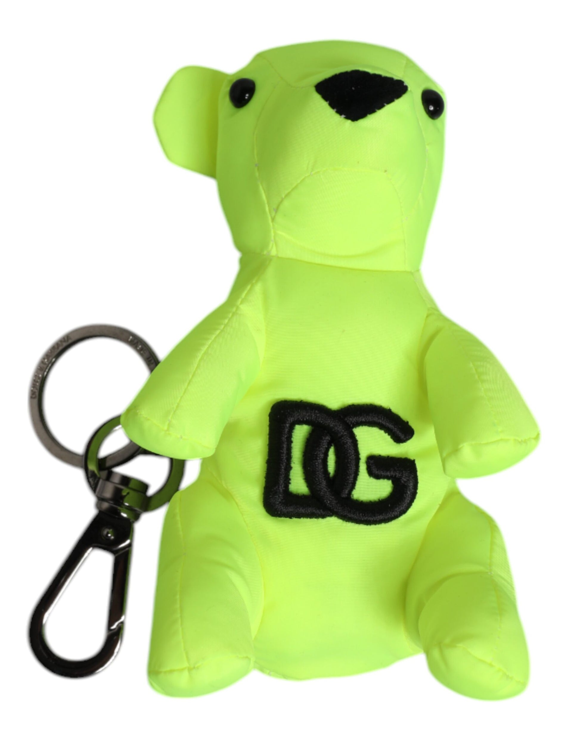 Dolce & Gabbana Green Bear Embroidered Logo Keychain Clasp Keyring Dolce & Gabbana