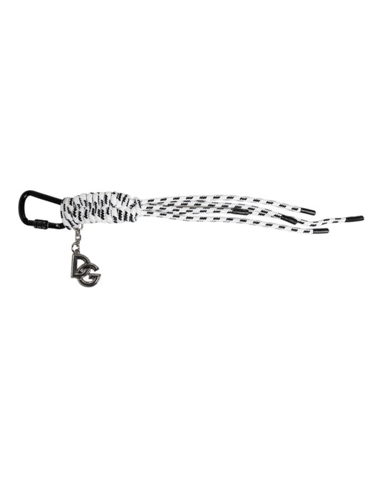 Dolce & Gabbana Multicolor Tape String DG Logo Keychain Polyester Keyring Dolce & Gabbana