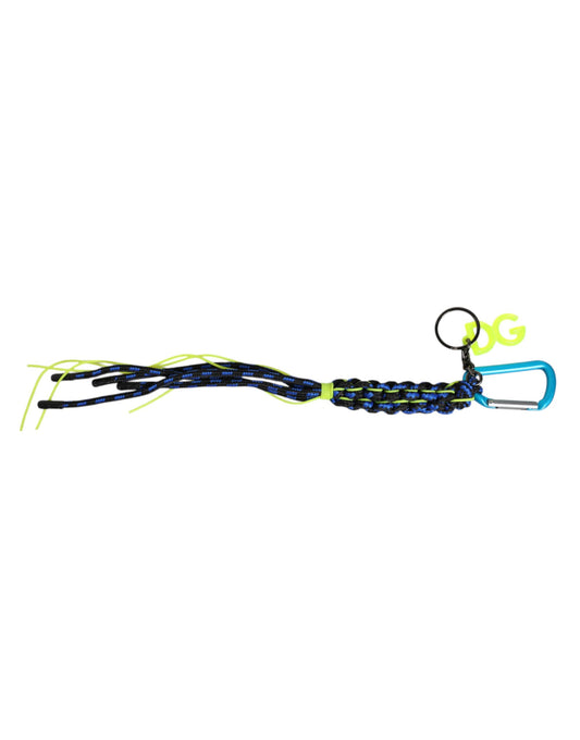 Dolce & Gabbana Multicolor Tape String DG Logo Keychain Polyester Keyring Dolce & Gabbana
