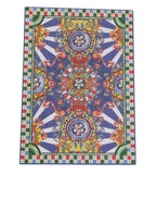 Dolce & Gabbana Multicolor Carretto Siciliano Envelope Post Card Holder