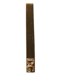 Dolce & Gabbana Gold Tone Brass Logo Branded Tie Clip Bar - Eljoys Fashion 