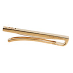 Dolce & Gabbana Gold Tone Brass Logo Branded Tie Clip Bar