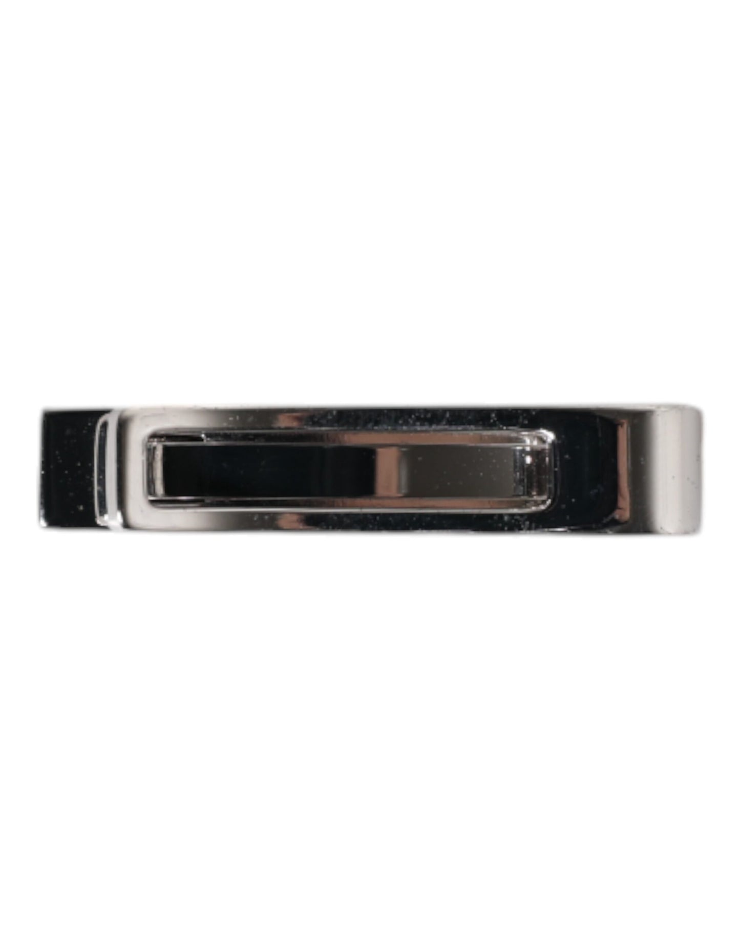 Dolce & Gabbana Silver Tone Brass Logo Branded Tie Clip Bar Dolce & Gabbana
