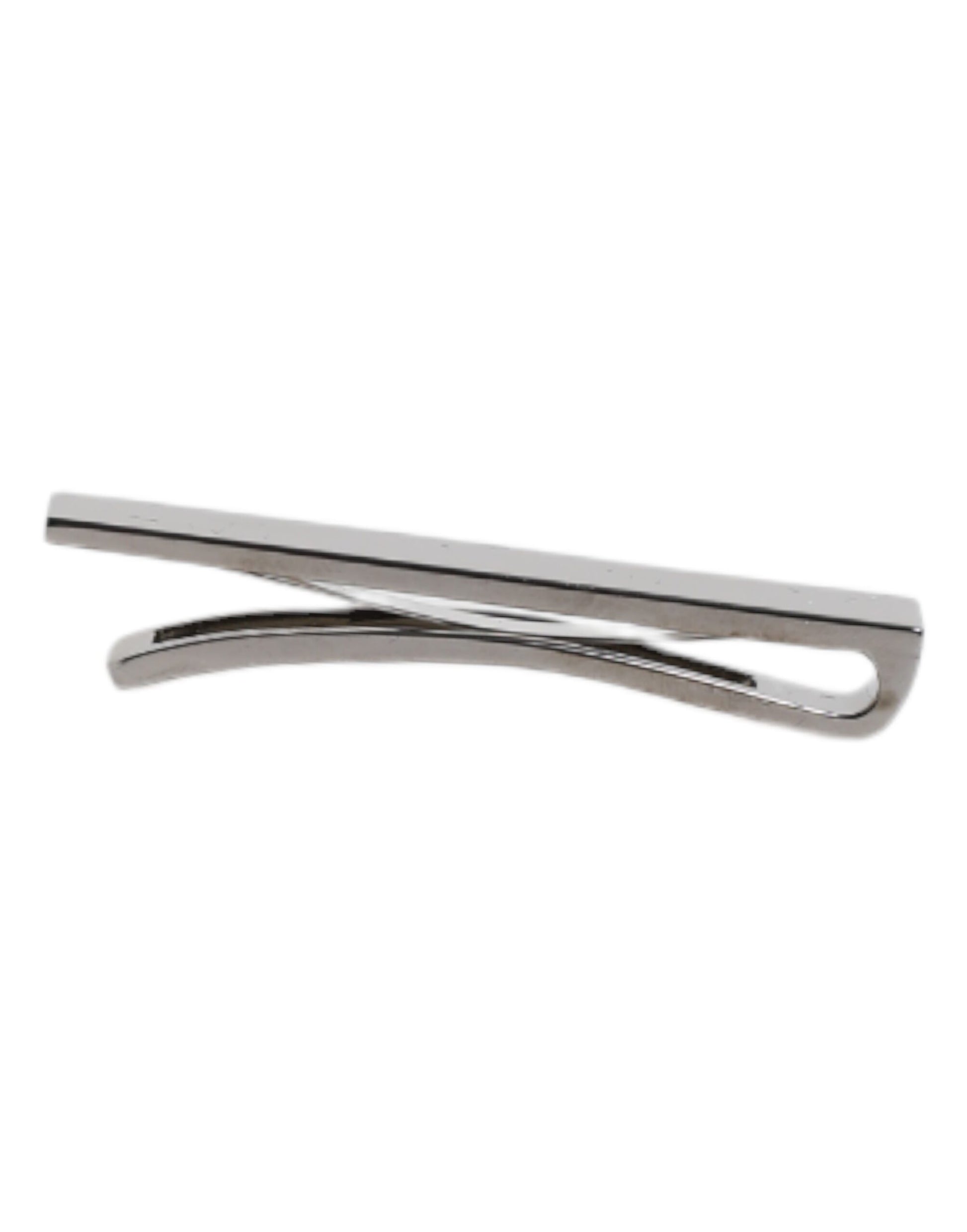 Dolce & Gabbana Black Tone Brass Logo Branded Tie Clip Bar Dolce & Gabbana