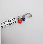 Dolce & Gabbana Silver Brass Chain Dice Logo Embellished Charm Bracelet