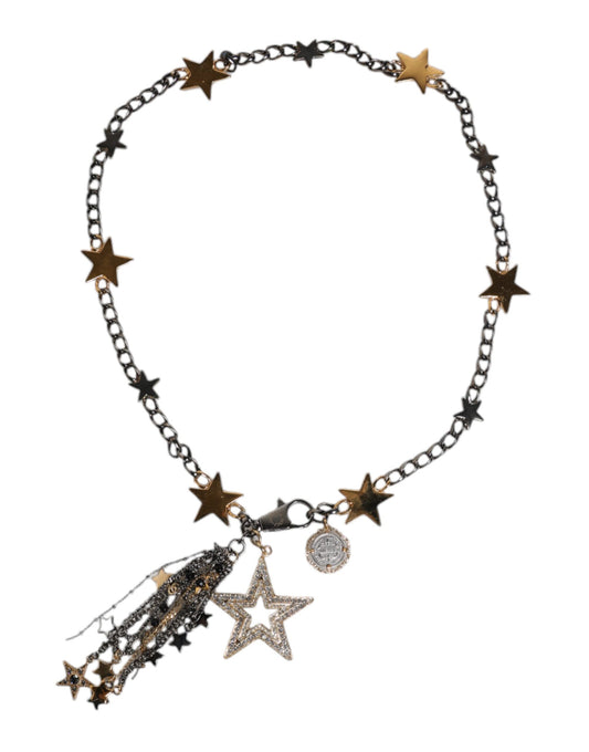 Dolce & Gabbana Silver Gold Brass Embellished Waist Chain Belt Dolce & Gabbana