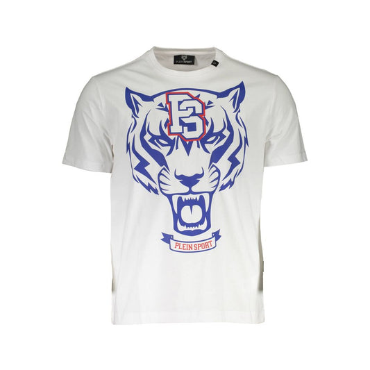 Plein Sport White Cotton Men T-Shirt Plein Sport