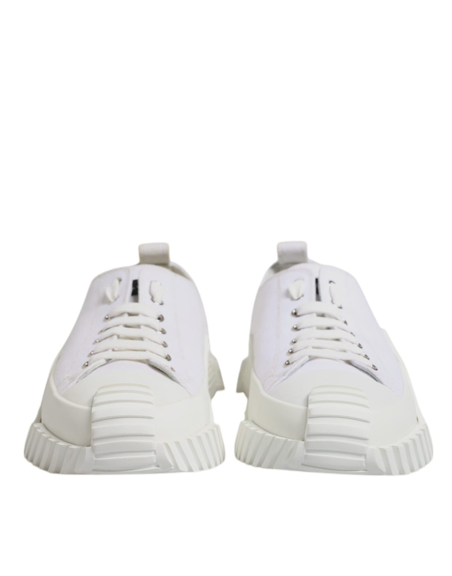 Dolce & Gabbana White Leather Low Top NS1 Sneakers Shoes Dolce & Gabbana