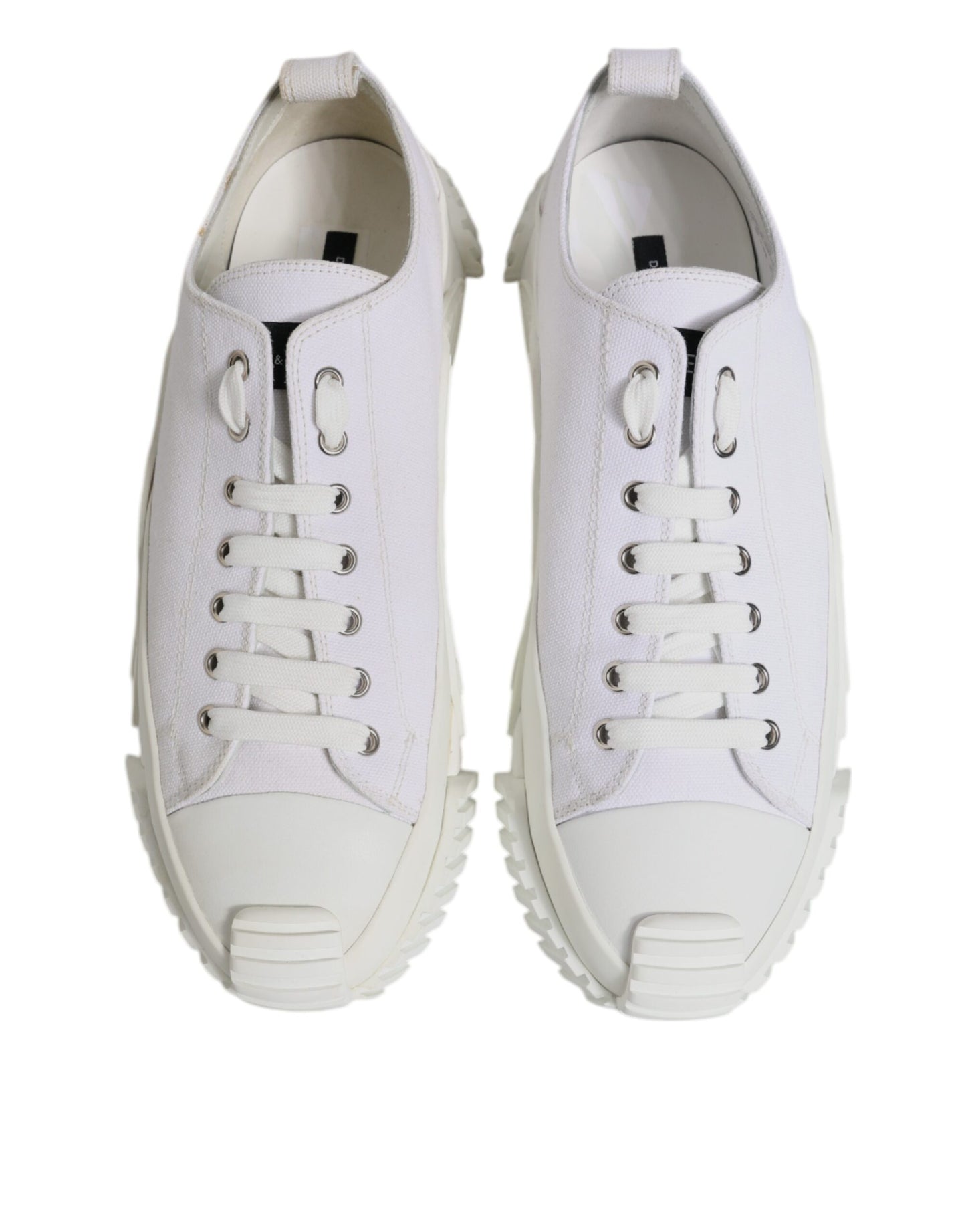Dolce & Gabbana White Leather Low Top NS1 Sneakers Shoes Dolce & Gabbana