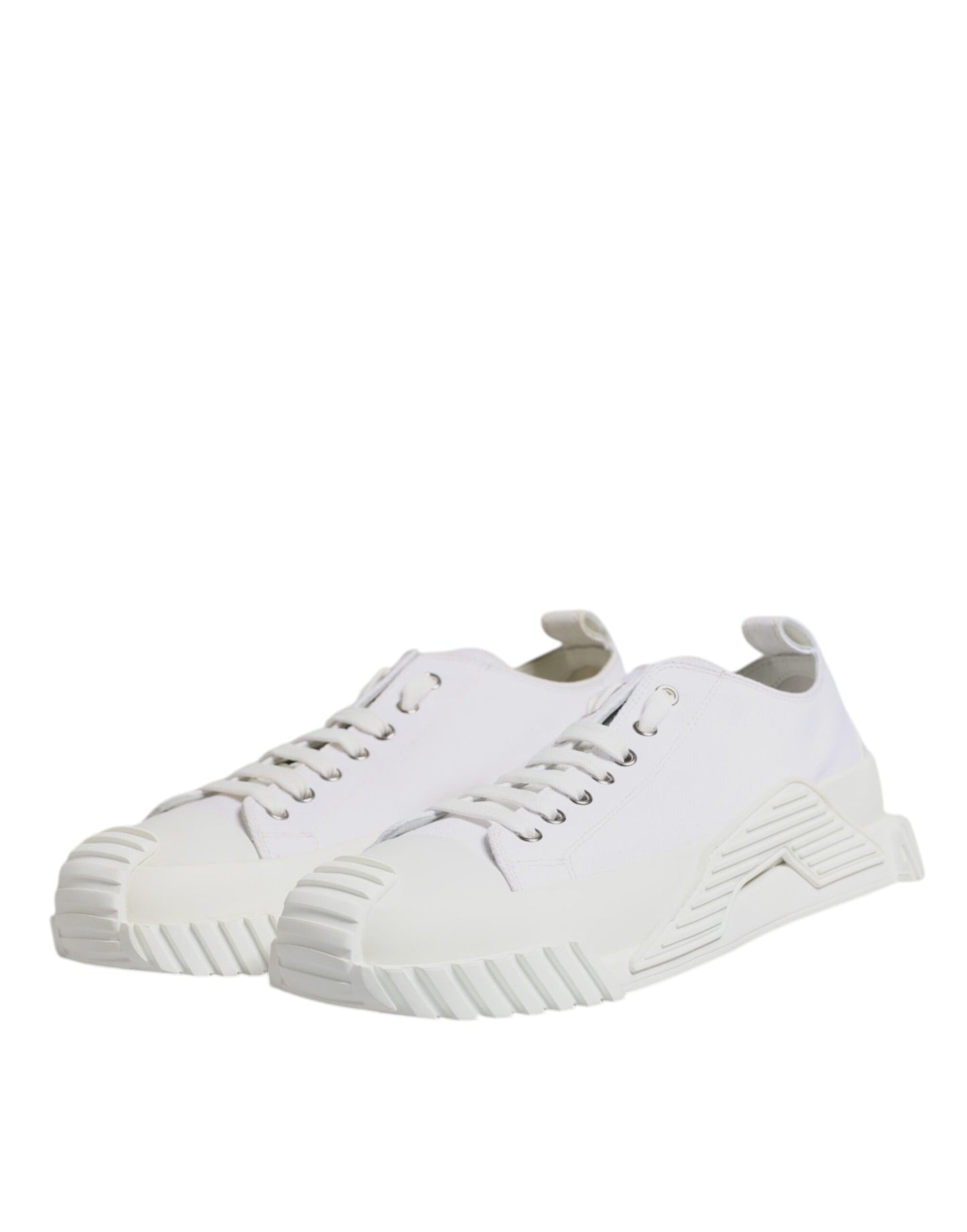 Dolce & Gabbana White Leather Low Top NS1 Sneakers Shoes Dolce & Gabbana