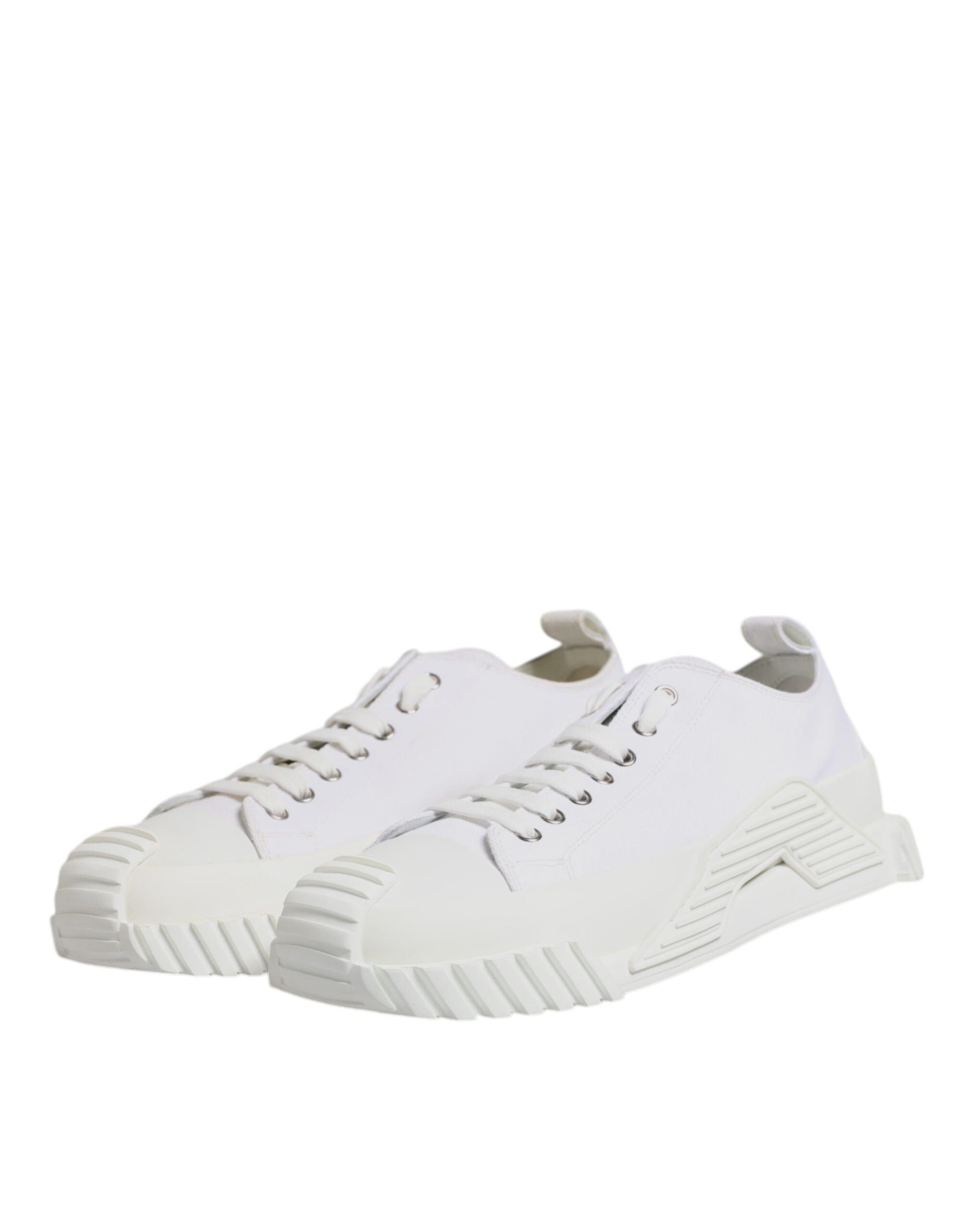 Dolce & Gabbana White Leather Low Top NS1 Sneakers Shoes Dolce & Gabbana