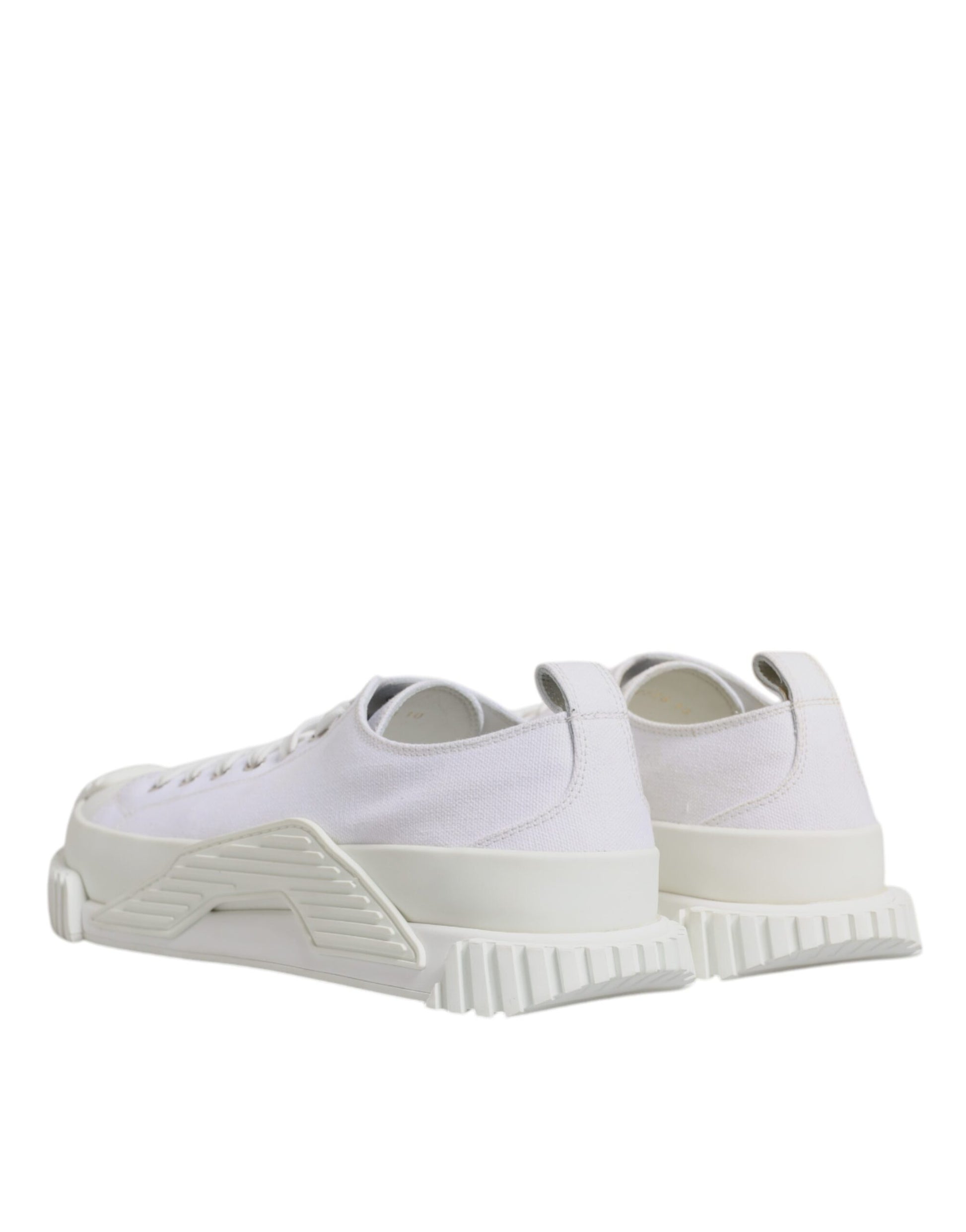 Dolce & Gabbana White Leather Low Top NS1 Sneakers Shoes Dolce & Gabbana