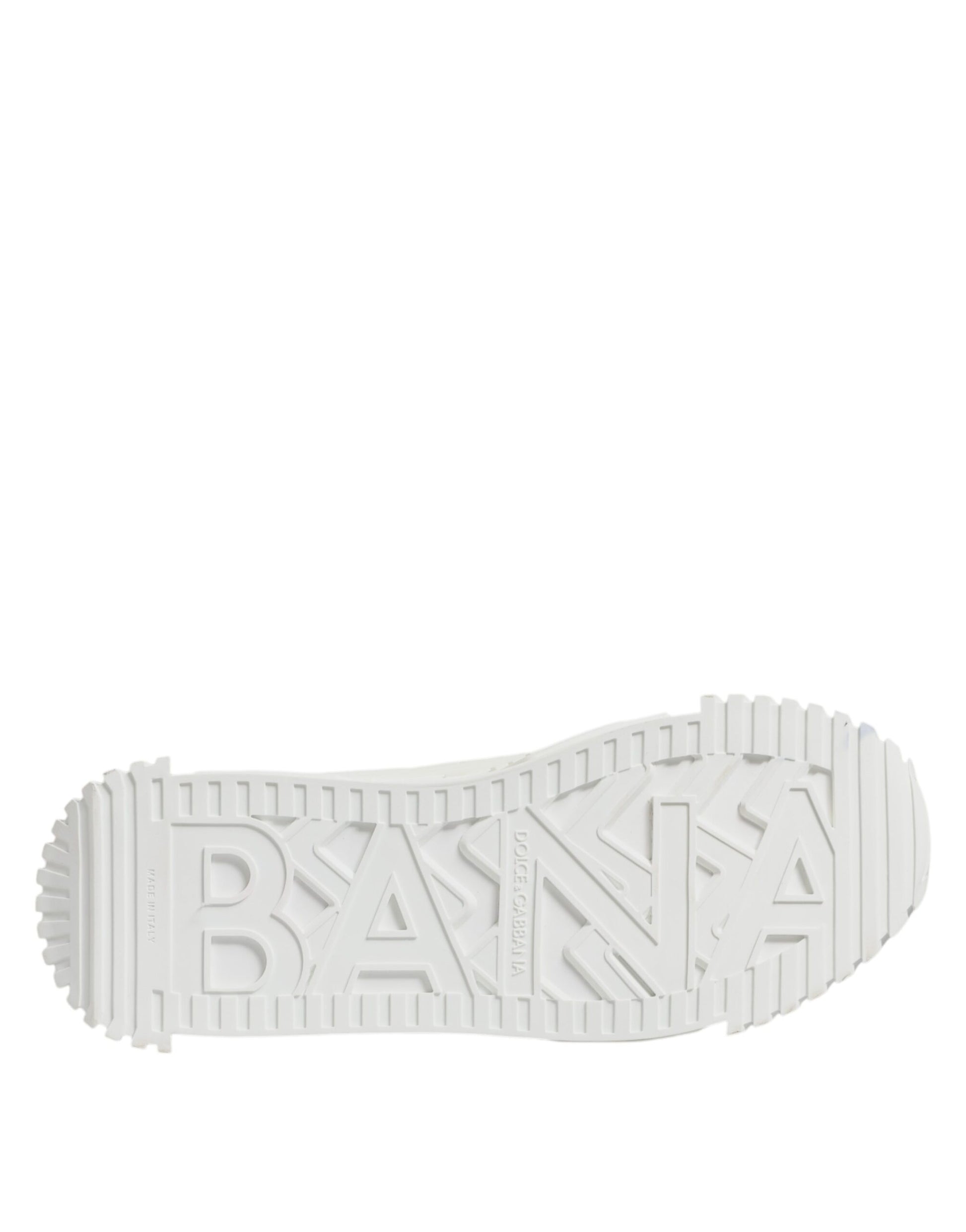 Dolce & Gabbana White Leather Low Top NS1 Sneakers Shoes Dolce & Gabbana