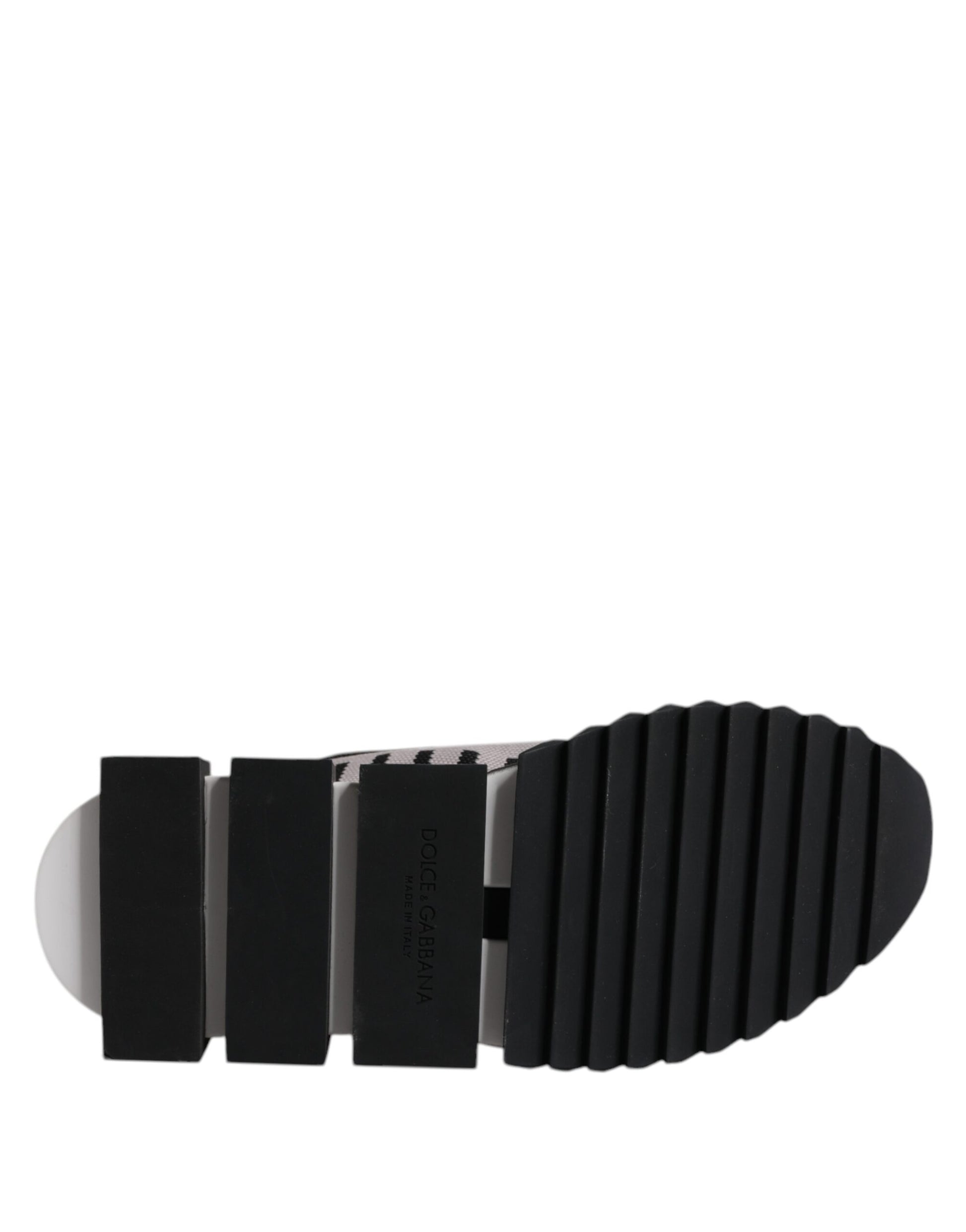 Dolce & Gabbana Black Gray Sorrento Socks Women Sneakers Shoes Dolce & Gabbana