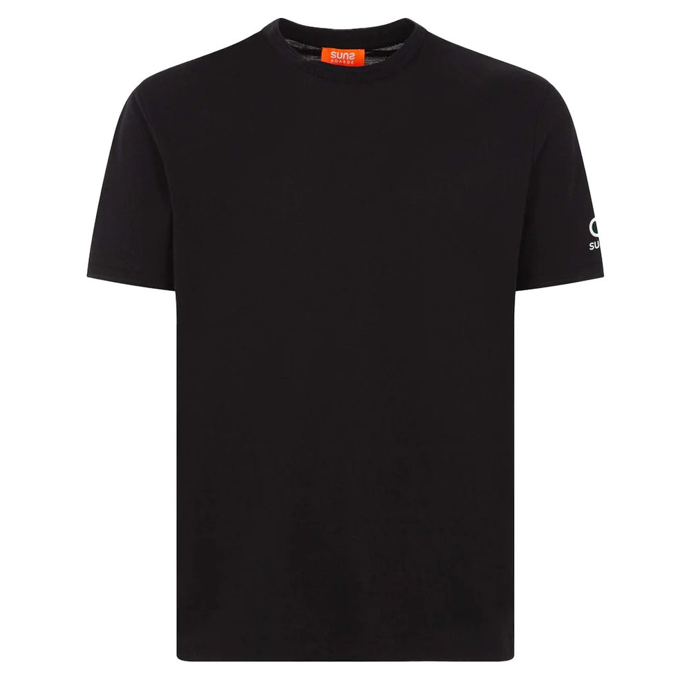 Suns Black Cotton T-Shirt Suns