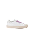 P448 White Leather Athletic Sneakers